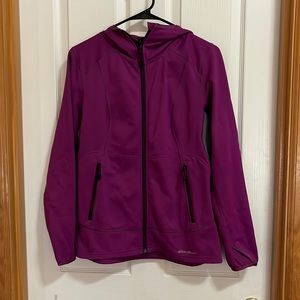 Hooded athletic jacket by Eddie Bauer